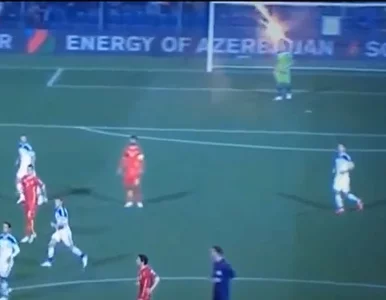 Miniatura: Skandal na boisku: Bramkarz Rosji trafiony...