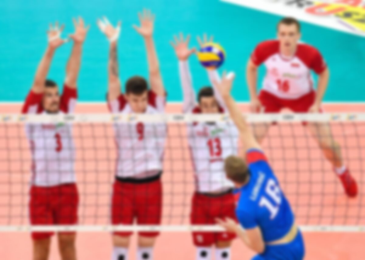 Kadr z meczu Polska - Serbia