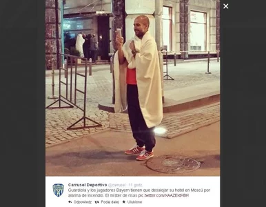 Miniatura: Alarm pożarowy w hotelu w Moskwie. Bayern...