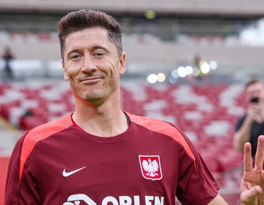 Miniatura: Robert Lewandowski z rozczulającym gestem....