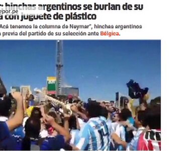 Argentyńczycy kpią z kontuzji Neymara