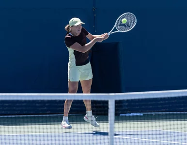 Miniatura: Iga Świątek z bajglem na otwarcie US Open....