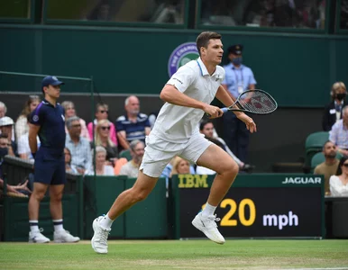 Miniatura: Finał Wimbledonu nie dla Huberta Hurkacza....