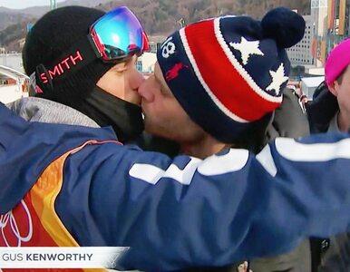 Miniatura: Gejowski pocałunek olimpijczyka na wizji....