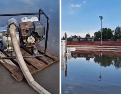 Miniatura: Stadion został całkowicie zalany....