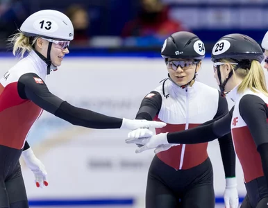 Miniatura: Short track. Polska sztafeta kobiet nie...