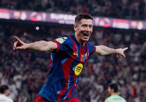 Miniatura: Lewandowski zadał cios w&nbsp;El Clasico!...