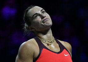 Miniatura: Sabalenka zagrała z&nbsp;mężczyzną....
