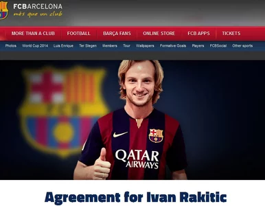 Miniatura: Oficjalnie: Rakitić zagra w FC Barcelonie