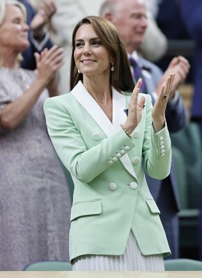 Miniatura: Kate Middleton i Roger Federer na Wimbledonie