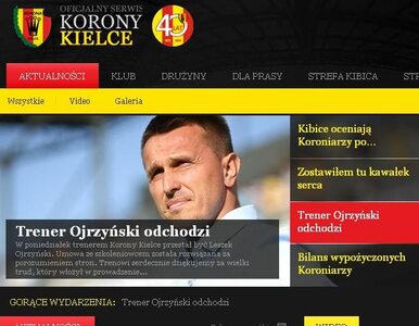 Miniatura: Ojrzyński: nie spodziewałem się zwolnienia...