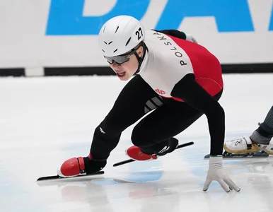 Miniatura: Short track. Polska sztafeta MIX bez...