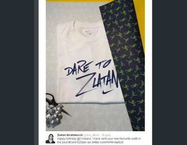 Miniatura: Ibrahimović wysłał prezent urodzinowy......