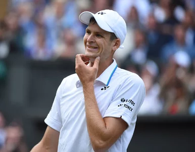 Miniatura: Hubert Hurkacz w półfinale Wimbledonu....