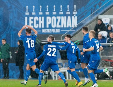 Miniatura: Świetny mecz Lecha Poznań w Lidze...