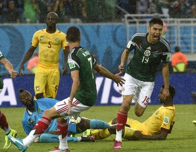 MŚ 2014: Meksyk lepszy od Kamerunu. Znowu koszmarne sędziowanie