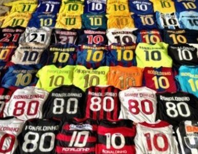 Pokaźna kolekcja koszulek słynnego piłkarza