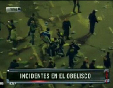 Brutalne starcia argentyńskich kibiców z policją w Buenos Aires